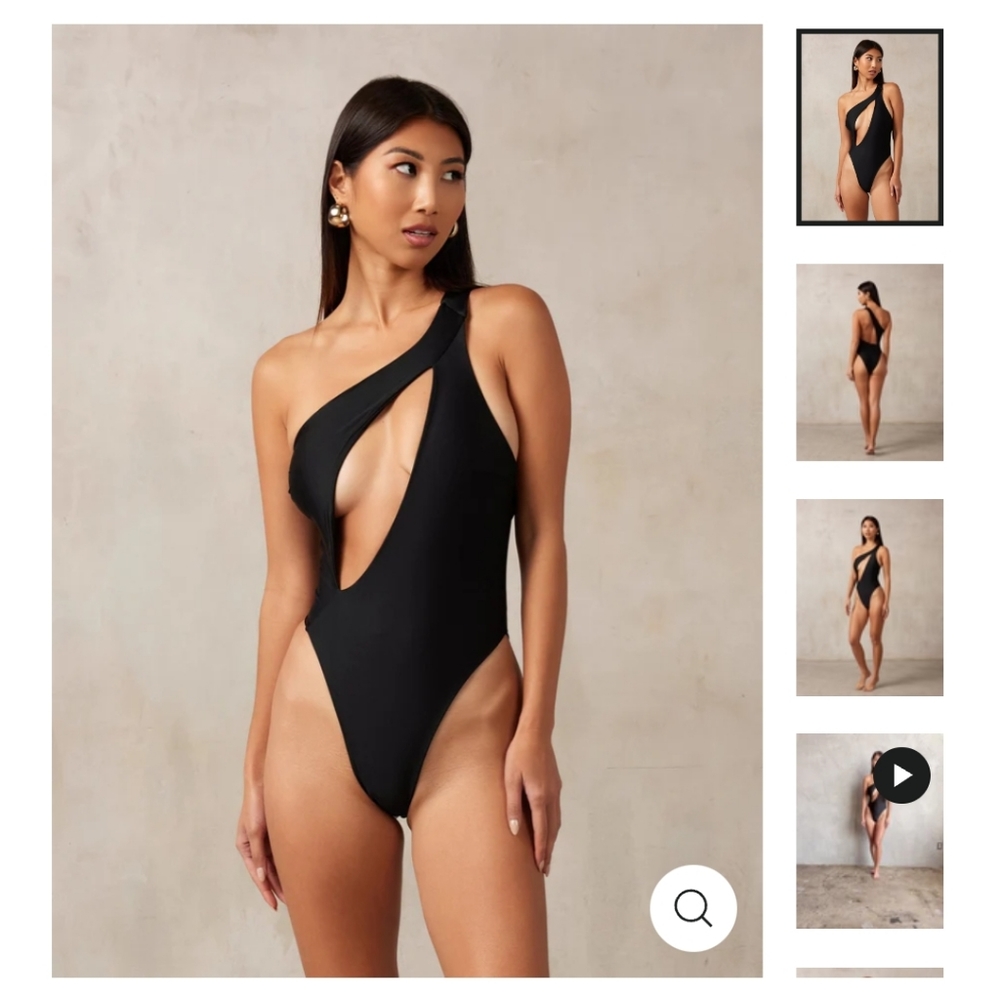 MBM Swim - Serenity one piece - black- large - NWT